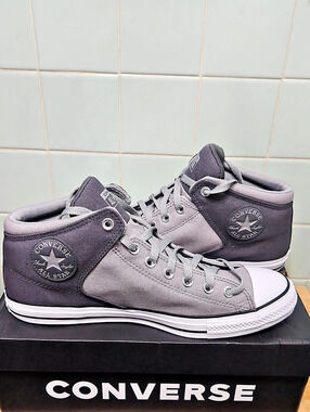 Converse Chuck Taylor All Star Malden Street Mid Sneakers Gray Men Size 12 NWT